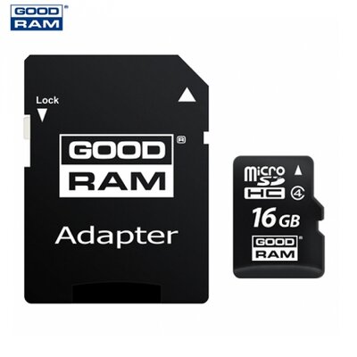 Goodram/toshiba SDU16GHCAGRR10 memóriakártya TransFlash 16 GB (microSDHC, Class 4) + SD adapter
