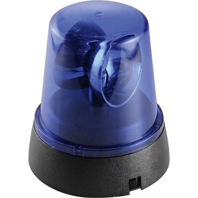 Mini LED-es forgófény, kék, elemes