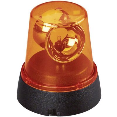 Mini LED-es forgófény, narancs, elemes