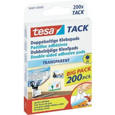 Kétoldalas ragasztó párnák Tesa Tack® Doublesided Adhesive Pads Big Pack 200 db TESA 59401