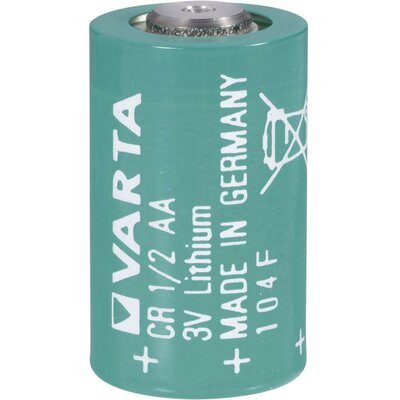 1/2 AA lítium elem, 3V 970 mAh, 15 x 25 mm, Varta CR 1/2 AA