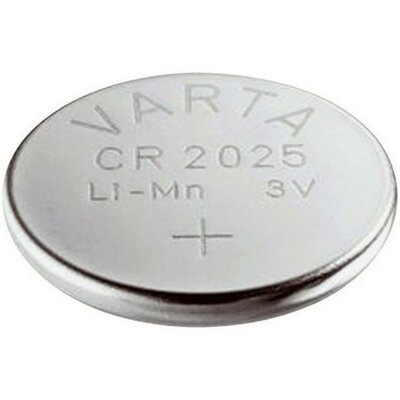 CR2025 lítium gombelem, 3 V, 170 mAh, Varta BR2025, DL2025, ECR2025, KCR2025, KL2025, KECR2025, LM2025