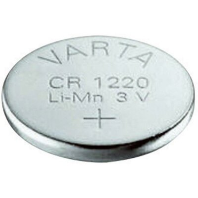 CR1220 lítium gombelem, 3 V, 35 mA, Varta BR1220, DL1220, ECR1220, KCR1220, KL1220, KECR1220, LM1220