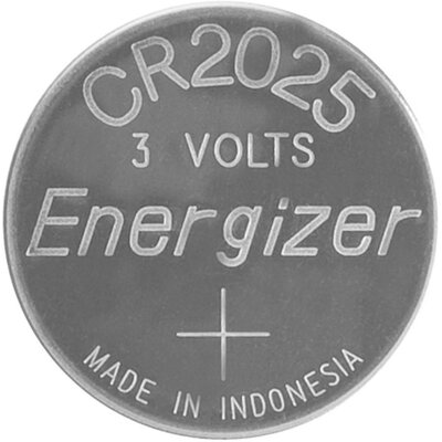 CR2025 lítium gombelem, 3 V, 163 mAh, Energizer BR2025, DL2025, ECR2025, KCR2025, KL2025, KECR2025, LM2025