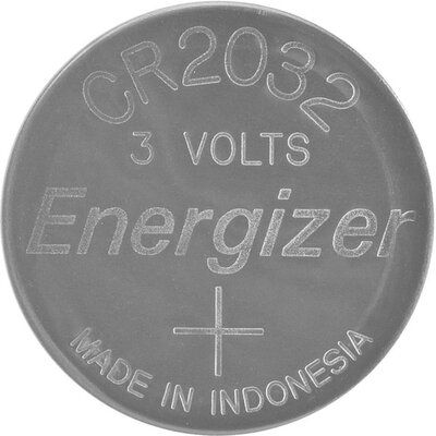 CR2032 lítium gombelem, 3 V, 240 mA, Energizer BR2032, DL2032, ECR2032, KCR2032, KL2032, KECR2032, LM2032
