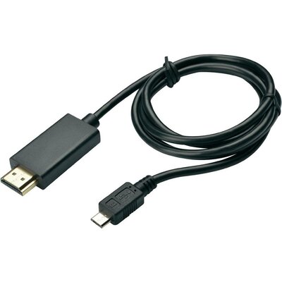 MHL adapterkábel, micro USB B - HDMI, Digitus