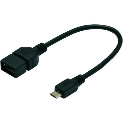 Átalakító kábel OTG funkcióval, USB 2.0 mikro B, Digitus