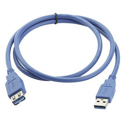 USB 3.0 kábel [1x USB 3.0 dugó A - 1x USB 3.0 alj A] 2 m kék Manhattan 756602