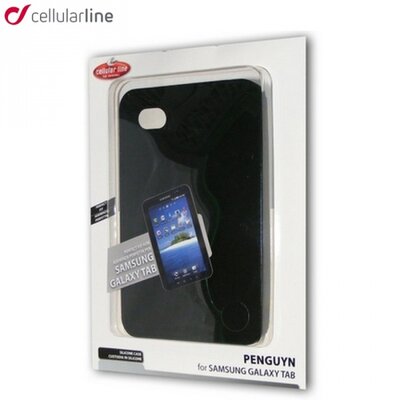 Cellularline BKSILICONCGTAB tablet védőtok szilikontok, fekete [Samsung Galaxy Tab (P1000), Galaxy Tab (P1010)]