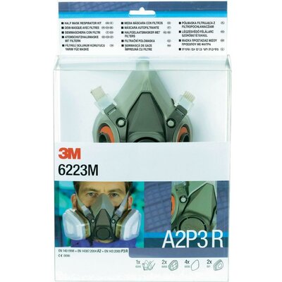 3M Gáz- és gőz ellen védő maszk készlet DE272917373 Szűrőosztály/Védelmi fok: ASP3 1 db