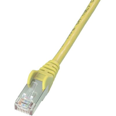 RJ45-ös patch kábel, hálózati LAN kábel CAT 5e SF/UTP (1x RJ45 dugó - 1x RJ45 dugó) 3 m Sárga Intellinet 972137