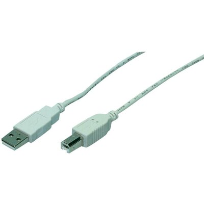 USB kábel, A típusú dugóról B típusú dugóra, 1,8 m