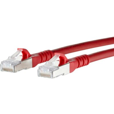 RJ45 Hálózati csatlakozókábel, CAT 6A S/FTP [1x RJ45 dugó - 1x RJ45 dugó] 5 m, piros BTR Netcom