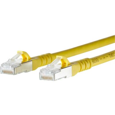 RJ45 Hálózati csatlakozókábel, CAT 6A S/FTP [1x RJ45 dugó - 1x RJ45 dugó] 5 m, sárga BTR Netcom