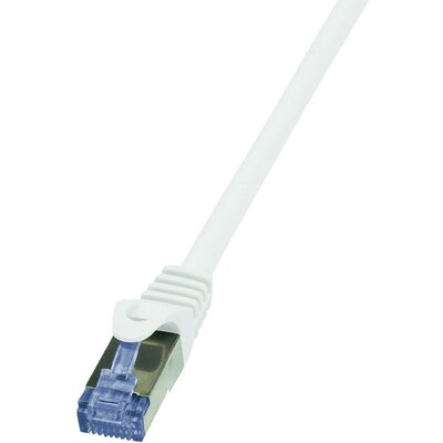 RJ45 Hálózati csatlakozókábel, CAT 6A S/FTP [1x RJ45 dugó - 1x RJ45 dugó] 1 m, fehér LogiLink