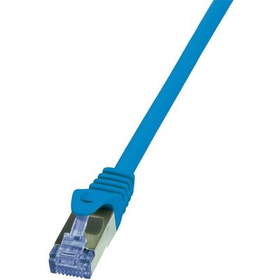 RJ45 Hálózati csatlakozókábel, CAT 6A S/FTP [1x RJ45 dugó - 1x RJ45 dugó] 2 m, kék LogiLink