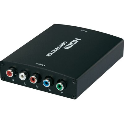 HDMI - komponens jelátalakító, AV konverter [1x HDMI aljzat - 5x RCA aljzat] SpeaKa 1095853