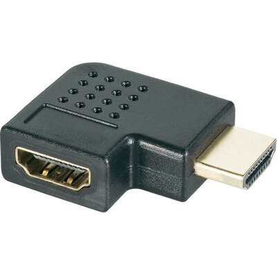HDMI adapter [1x HDMI 1x HDMI jack dugó ] 90 ° derékszögű, SpeaKa Professional