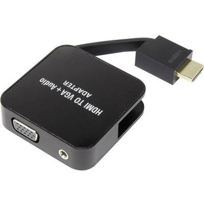 HDMI / VGA / jack átalakító [1x HDMI csatlakozó => 1x VGA csatlakozó, jack 3.5 mm], SpeaKa Professional