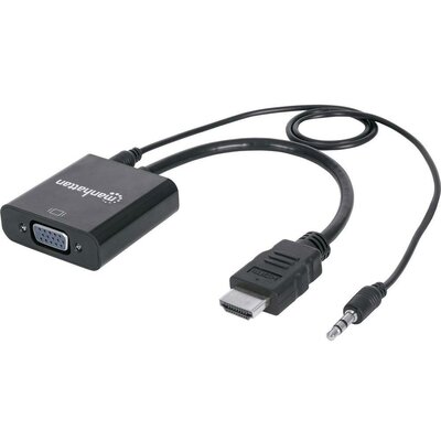 HDMI - VGA konverter, audió kábellel Manhattan 151559
