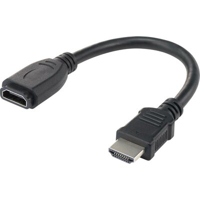 HDMI hosszabbító hattyúnyakkal, 0,15 m, Speaka