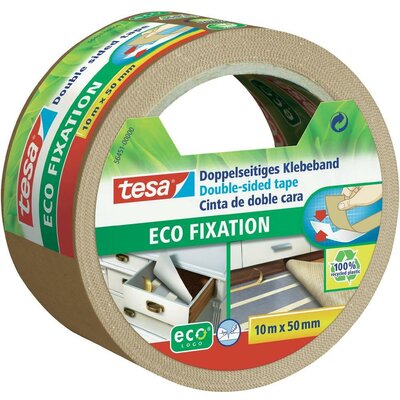 Kétoldalas ragasztószalag, tesa® ECO FIXATION (H x Sz) 10 m x 50 mm, műanyag, 56451 TESA, tartalom: 1 tekercs