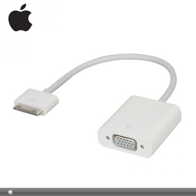 Apple MC552ZM/B Adapter kábel (VGA csatlakozó, 15 cm hosszú, TV/MONITOR/PROJEKTOR-hoz) FEHÉR [Apple IPAD, IPAD (3rd Generation), IPAD 2]