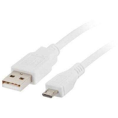 Lanberg kábel cable Micro-USB 2.0 micro AM-MBM5P 3m, fehér