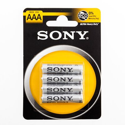 Sony Ultra AAA R03 1,5V Szárazelem (4 db)