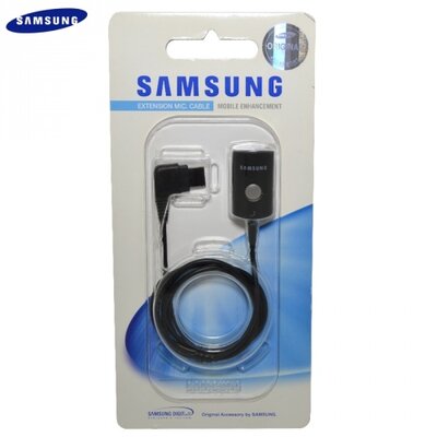 Samsung AARM020CBE Audió adapter (mikrofonnal, hangerő szabályzó), fekete [Samsung SGH-C170, SGH-E200, SGH-E200 ECO, SGH-E390, SGH-E740, SGH-F300, SGH-J600, SG