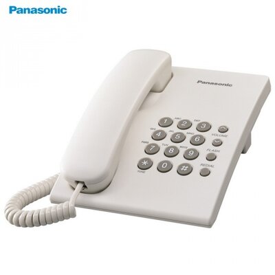 Panasonic KX-TS500HGW TELEFON készülék, vezetékes hálózatra, Panasonic KX-TS500HGW FEHÉR