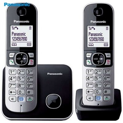 Panasonic KX-TG6812PDB TELEFON készülék, DECT/hordozható Panasonic KX-TG6812PDB (1 bázis, 2 kézibeszélő) EZÜST
