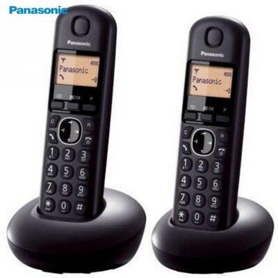 Panasonic KX-TGB212PDB TELEFON készülék, DECT / hordozható Panasonic KX-TGB212PDB (1 bázis, 2 kézibeszélő) FEKETE [Univerzális]