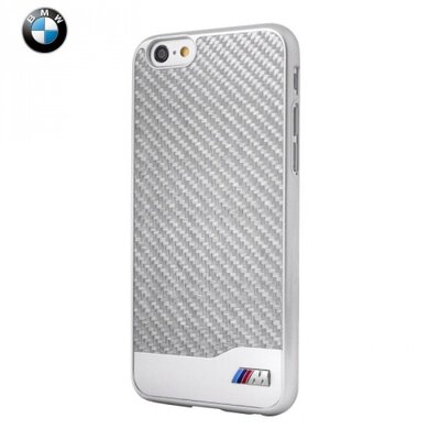 Cg mobile BMHCP6LMDCS BMW M műanyag hátlapvédő telefontok (karbon minta) Ezüst [Apple iPhone 6+ Plus 5.5", iPhone 6S+ Plus 5.5"]