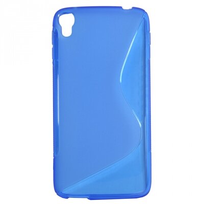 Hátlapvédő telefontok gumi / szilikon (S-line), Kék [Alcatel Idol 3 5.5" (OT-6045Y)]