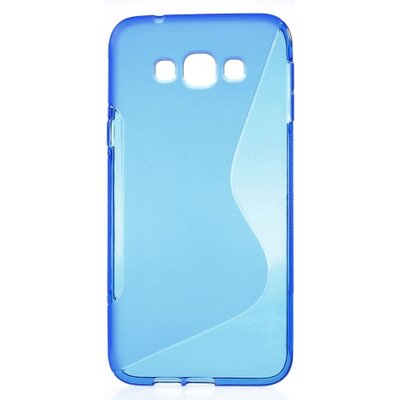 Hátlapvédő telefontok gumi / szilikon (S-line), Kék [Samsung Galaxy A8 (SM-A800F)]