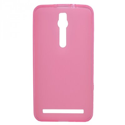 Hátlapvédő telefontok gumi / szilikon (fényes keret) Rózsaszín [Asus Zenfone 2 (ZE551ML)]
