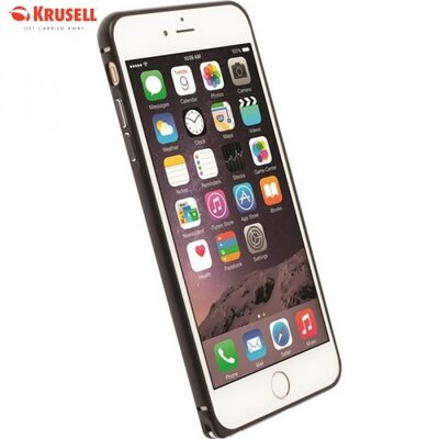 Krusell 90034 KRUSELL SALA AluBumper hátlapvédő telefontok alumínium keret Fekete [Apple iPhone 6+ Plus 5.5", iPhone 6S+ Plus 5.5"]