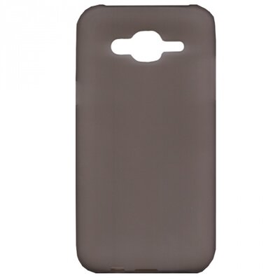 Hátlapvédő telefontok gumi / szilikon (matt, fényes keret) Szürke [Samsung Galaxy J5 (SM-J500)]