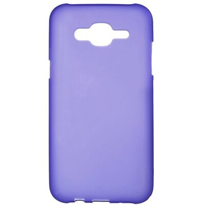 Hátlapvédő telefontok gumi / szilikon (matt, fényes keret) Lila [Samsung Galaxy J5 (SM-J500)]
