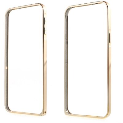 Hátlapvédő telefontok alumínium keret (BUMPER) Arany [Samsung Galaxy A8 (SM-A800F)]