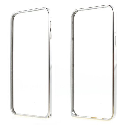 Hátlapvédő telefontok alumínium keret (BUMPER) Ezüst [Samsung Galaxy A8 (SM-A800F)]
