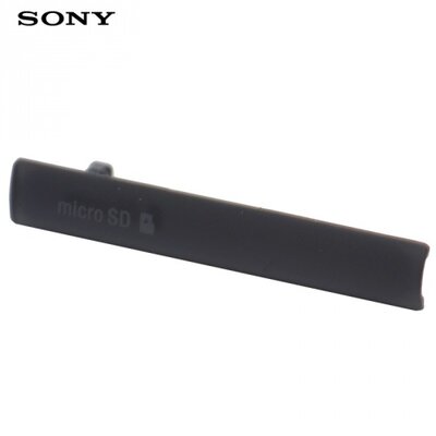 Porvédő rendszer csatlakozóhoz FEKETE [Sony Xperia Z3 Compact (D5803)]