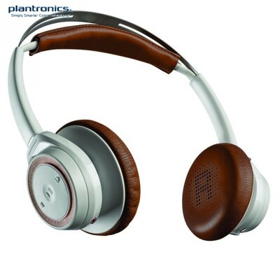 Plantronics BB SENSE_W BLUETOOTH fejhallgató PLANTRONICS BackBeat SENSE (mikrofon, audió kezelő gombok, 3.5 jack kábel, USB töltő) FEHÉR/BARNA