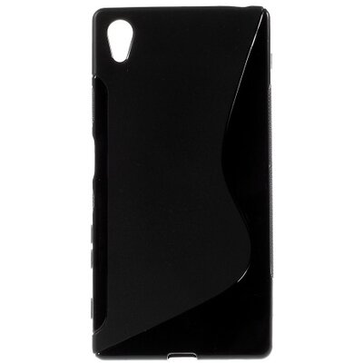 Hátlapvédő telefontok gumi / szilikon (S-line) Fekete [Sony Xperia Z5]