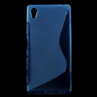Hátlapvédő telefontok gumi / szilikon (S-line), Kék [Sony Xperia Z5]