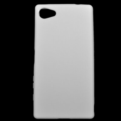 Hátlapvédő telefontok gumi / szilikon (fényes keret) Fehér [Sony Xperia Z5 Compact]
