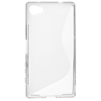 Hátlapvédő telefontok gumi / szilikon (S-line) Szürke [Sony Xperia Z5 Compact]