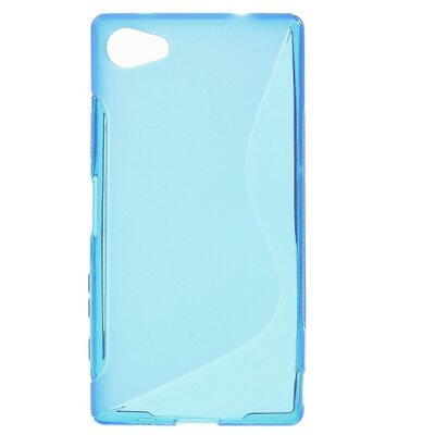 Hátlapvédő telefontok gumi / szilikon (S-line), Kék [Sony Xperia Z5 Compact]