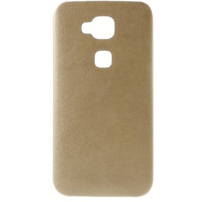 Hátlapvédő telefontok gumi / szilikon (ultravékony, bőrhatás) Arany [Huawei G8]